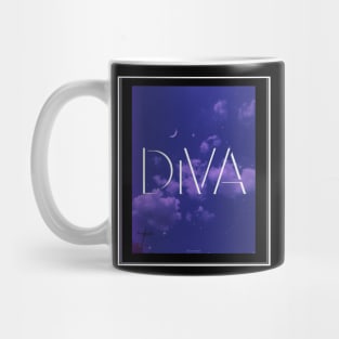 Dream aesthetic stars sky moon romantic love beauty purple nature diva fashion trend elegant cool night music anime K-pop Mug